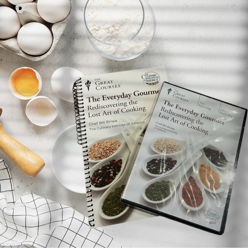 Lost Art of Cooking The Everyday Gourmet   Book & NEW DVD The Great Courses